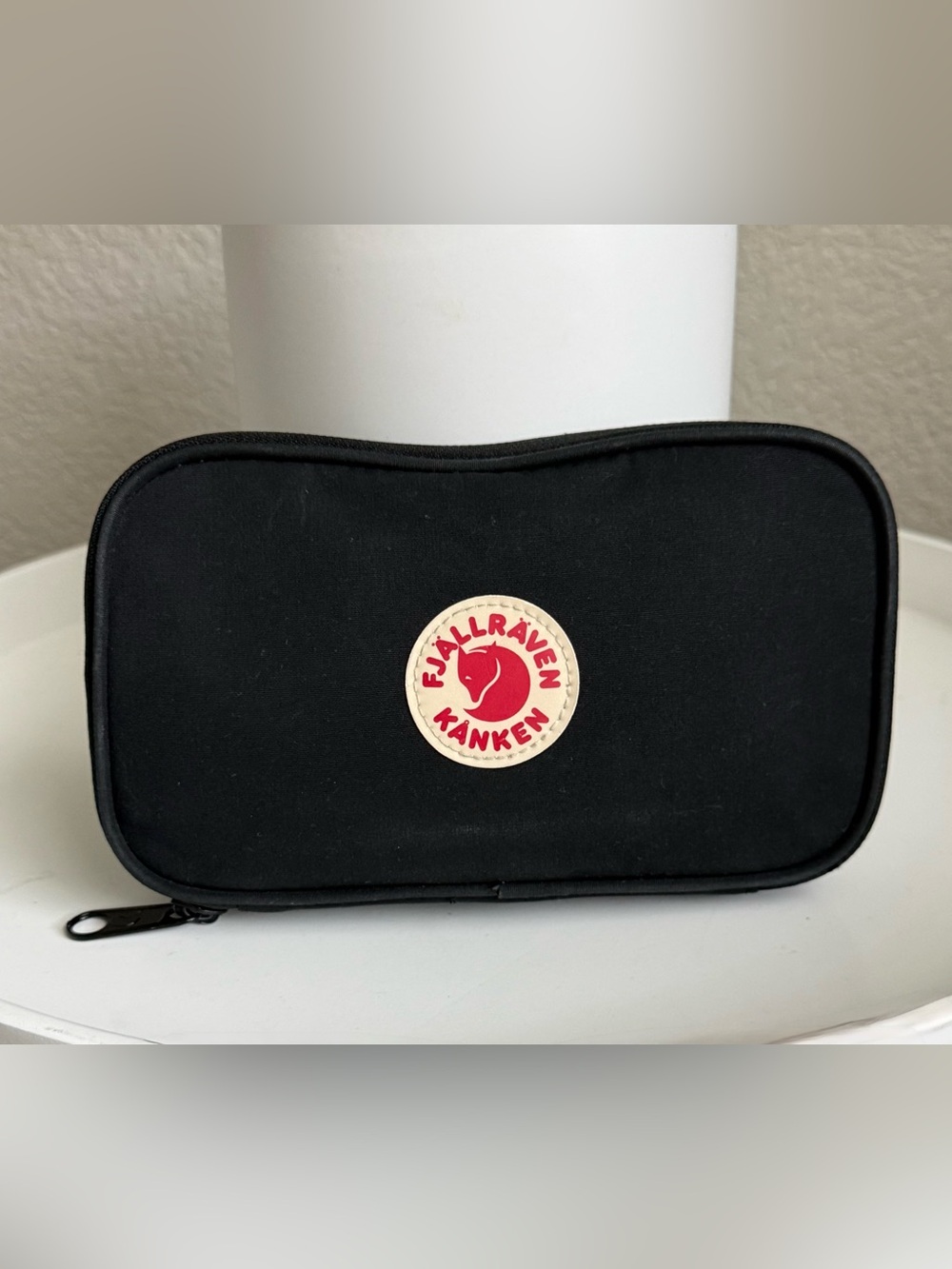 Fjallraven Kanken Black Canvas Zip Card Case Pouch
